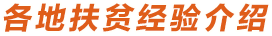 各地扶貧經驗介紹