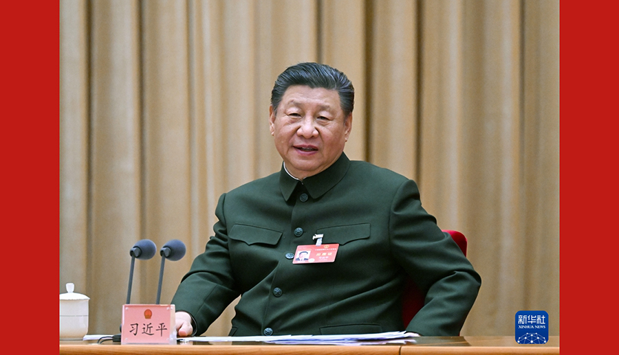 習近平出席解放軍和武警部隊代表團全體會議