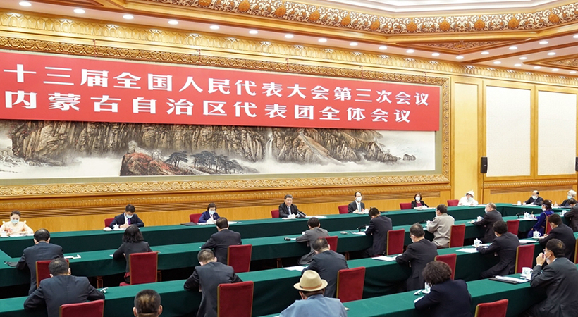 習近平參加內蒙古代表團審議