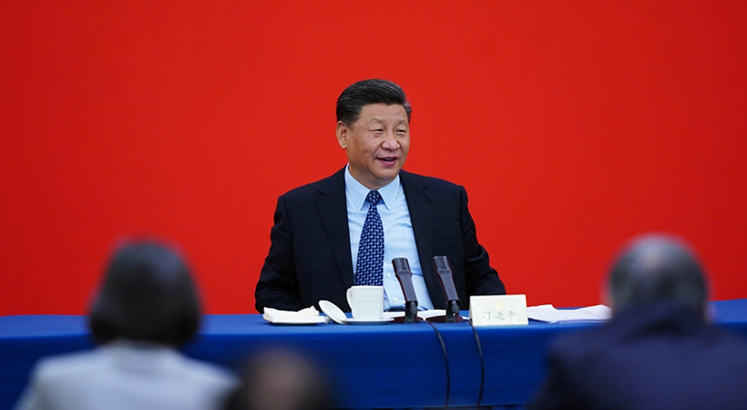 習近平看望參加政協會議的經濟界委員